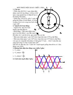 Bài giảng Máy phát điện xoay chiều 3 pha