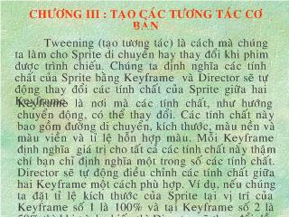 Bài giảng tạo các tương tác cơ bản