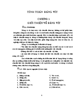 Bài giảng Tính toán băng vít