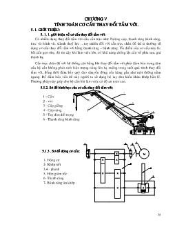 Bài giảng Tính toán cơ cấu thay đổi tầm với