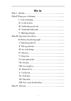Báo cáo Thực tập của em về nhà máy bia Hà Thành