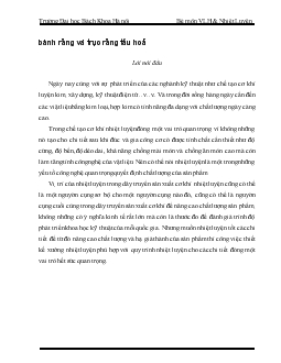 Đề tài Bánh răng và trục răng tầu hoả