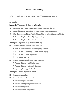 Đề tài Điều khiển tốc độ động cơ một chiều bằng bộ biến đổi xung áp