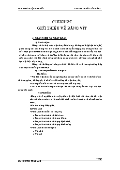 Đề tài Giới thiệu về băng vít