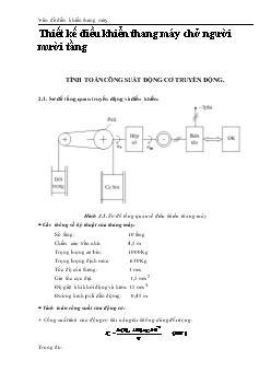 Đề tài Thiết kế điều khiển thang máy chở người mười tầng