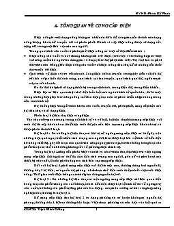 Đề tài Tìm hiểu tổng quan về cung cấp điện
