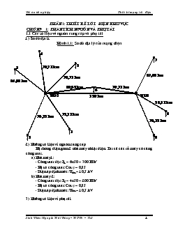 Đồ án Tìm hiểu thiết kế mạng lưới điện