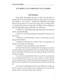 Đồ án Xác định và lựa chọn kết cấu của rơle