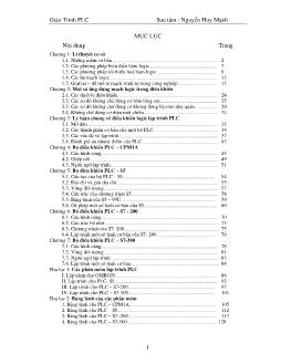 Giáo trình về PLC