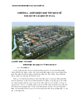 Giới thiệu khu vực kinh tế khu dân cư tái định cư 57.4 ha