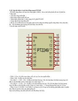 IC thu tín hiệu và mã hóa hồng ngoại PT2249