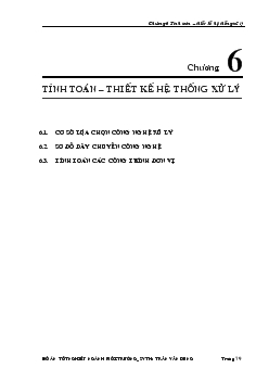 Nghiên cứu tính toán – thiết kế hệ thống xử lý