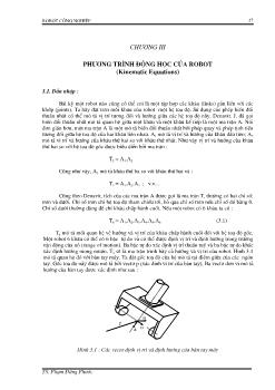 Phương trình động học của robot (Kinematic Equations)