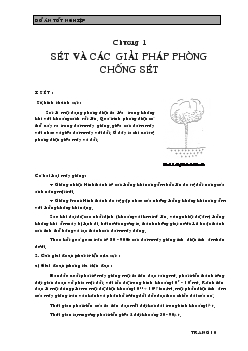 Sét và các giải pháp phòng chống sét