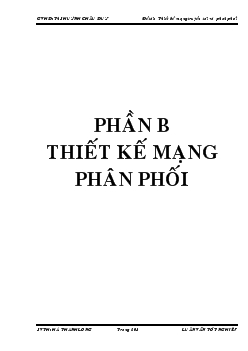 Thiết kế mạng phân phối