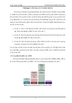 Tổng quan về Arm Cortex