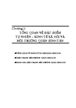 Tổng quan về đặc điểm tự nhiên – kinh tế xã hội và môi trường quận Bình Tân