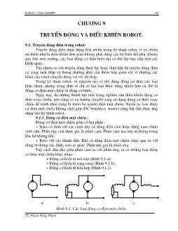 Truyền động và điều khiển robot