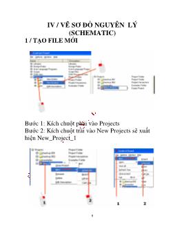 Vẽ sơ đồ nguyên lý (schematic)