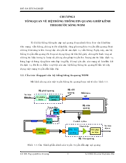 Tổng quan về hệ thống thông tin quang ghép kênh theo bước sóng WDM