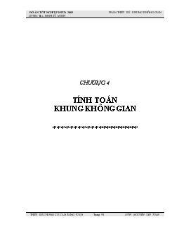 Tính toán kết cấu khung không gian