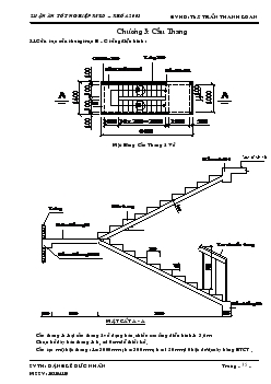 Cấu tạo cầu thang trục B - C tầng điển hình