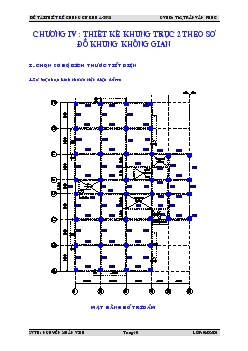 Thiết kế khung trục 2 theo sơ đồ khung không gian