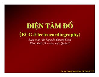 Bài giảng Điện tâm đồ (ECG-Electrocardiography)