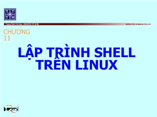 Bài giảng Lập trình shell trên linux