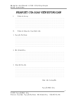 Đề tài Chương trình quản lí điểm