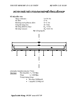 Đồ án Tình hình thiết kế cầu dầm thép bê tông liên hợp