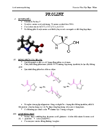 Báo cáo Acid amin mạch vòng