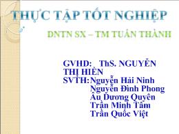 Báo cáo Doanh nghiệp tư nhân sản xuất thương mại Tuấn Thành