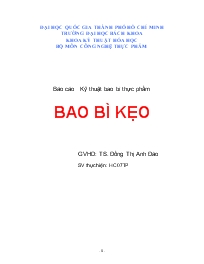 Đề tài Bao bì kẹo