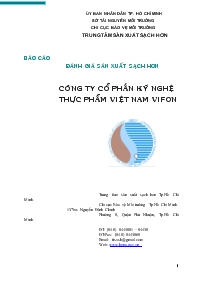 Đề tài Công ty cổ phần kỹ nghệ thực phẩm Việt Nam vifon