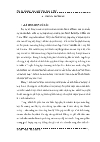 Đề tài Dấu ấn ẩm thực làng nghề Kim Long ở Huế