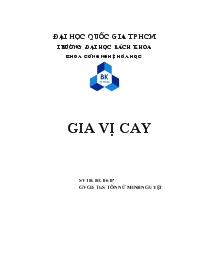 Đề tài Gia vị cay