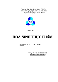 Đề tài Polysaccharide - HC06TP