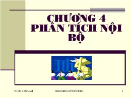 Bài giảng chương 4: Phân tích nội bộ