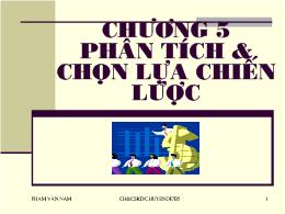 Bài giảng Phân tích và chọn lựa chiến lược