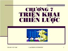 Bài giảng Triển khai chiến lược