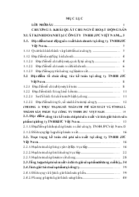 Đề tài Hoàn thiện kế toán chi phí sản xuất và tính giá thành sản phẩm tại Công ty TNHH JPC Việt Nam