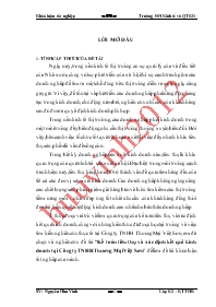 Đề tài Kế toán tiêu thụ và xác định kết quả kinh doanh tại Công ty TNHH Thương Mại Việt Sơn
