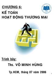 Kế toán hoạt động thương mại