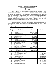 Thực hành nghiệp vụ kế toán tại công ty Hoàng Gia
