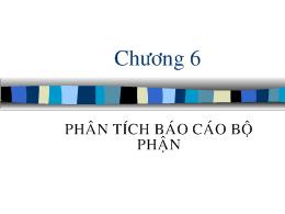 Bài giảng chương 6: Phân tích Báo cáo bộ phận