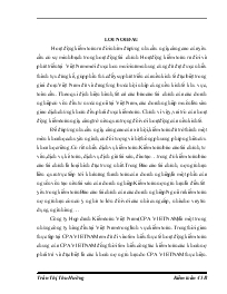 Đề tài Hoàn thiện quy trình kiểm toán nợ ngắn hạn trong kiểm toán tài chính do công ty Hợp danh Kiểm toán Việt Nam (CPA VIETNAM) thực hiện