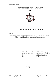 Luận văn Thực trạng và một số giải pháp xoá đói giảm nghèo ở huyện Vĩnh Bảo - Thành phố Hải Phòng