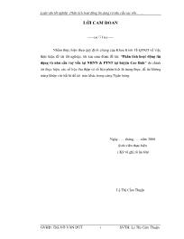 Đề tài Phân tích hoạt dộng tín dụng và nhu cầu vay vốn tại ngân hàng nông nghiệp và phát triển nông thôn tại huyện Cao lãnh