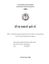 Đề tài Phân tích phát triển mạng lưới phân phối bán lẻ G7 Mart của Trung Nguyên theo mô hình nhượng quyền thương mại